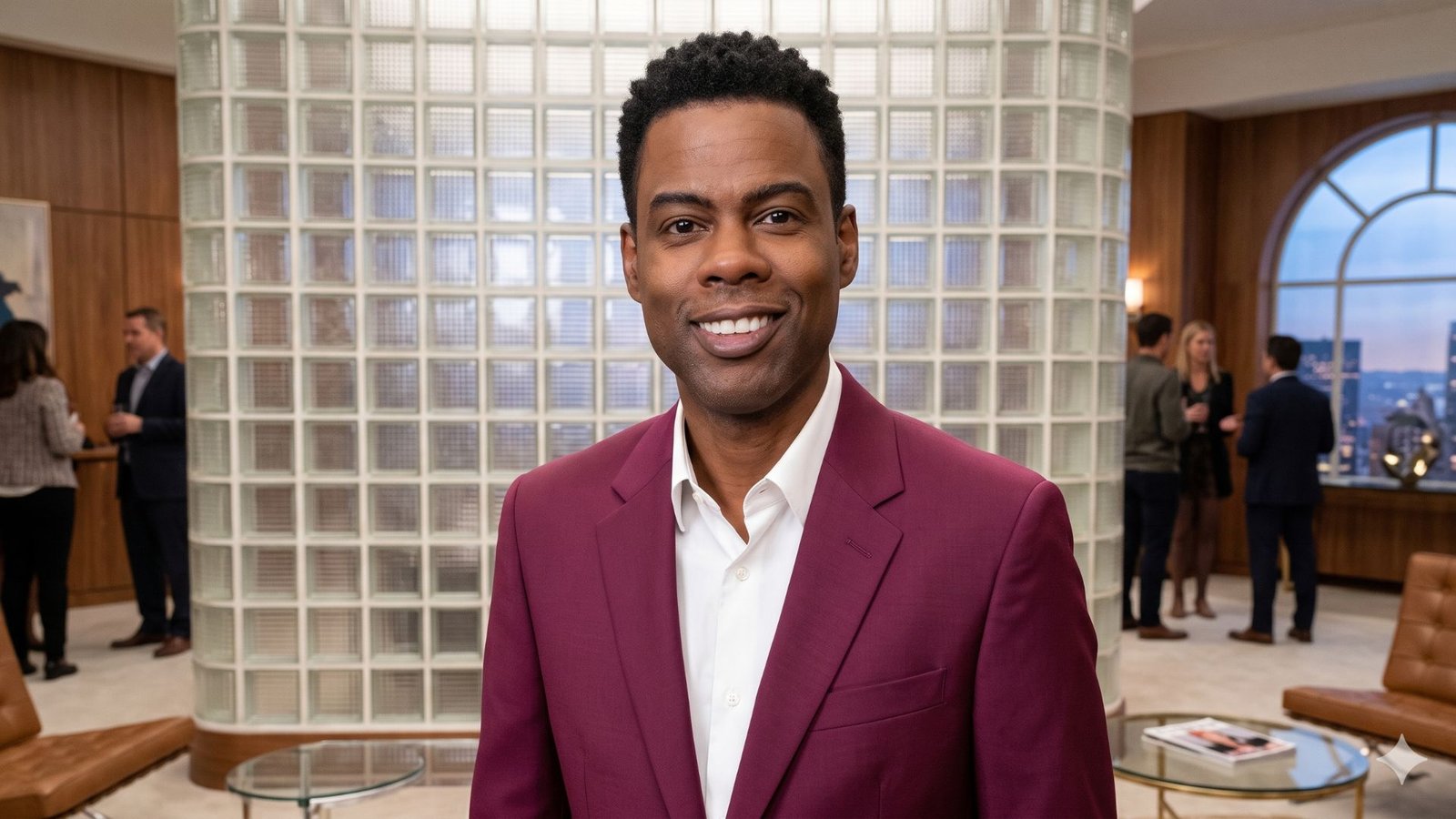 Chris Rock jovem em bairro de Nova York