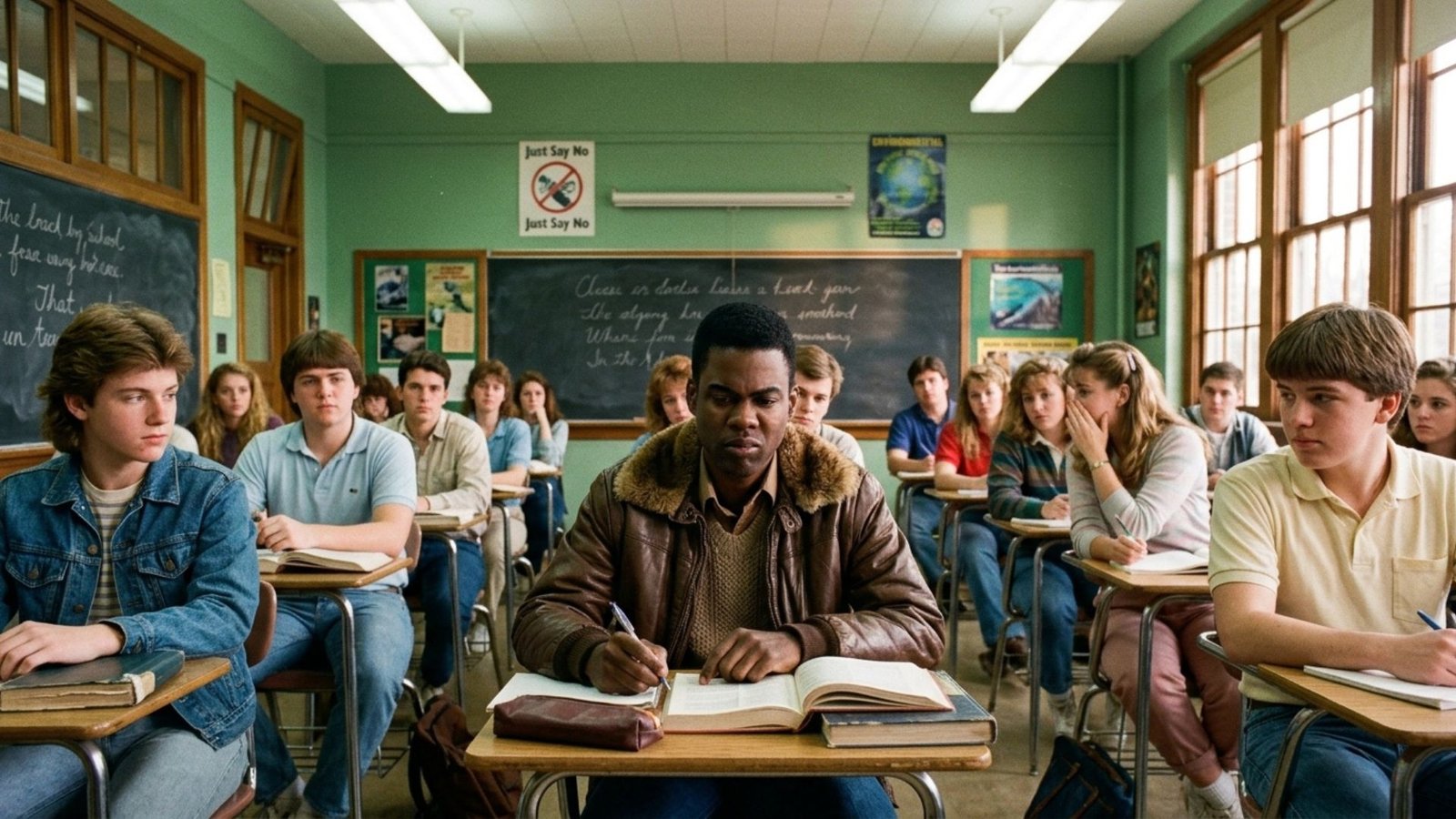 Chris Rock na escola enfrentando racismo