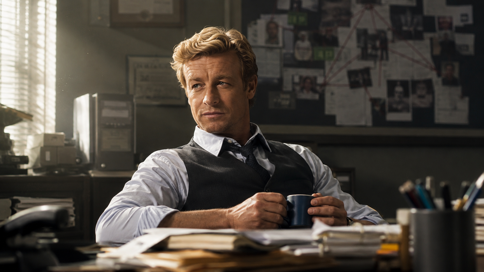Patrick Jane em ambiente do CBI