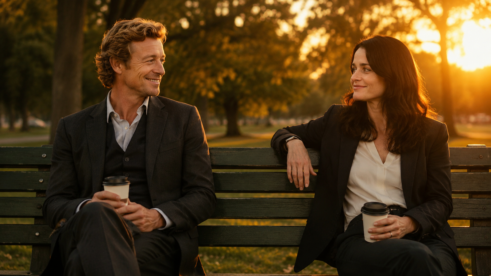 Patrick Jane e Teresa Lisbon no final de O Mentalista
