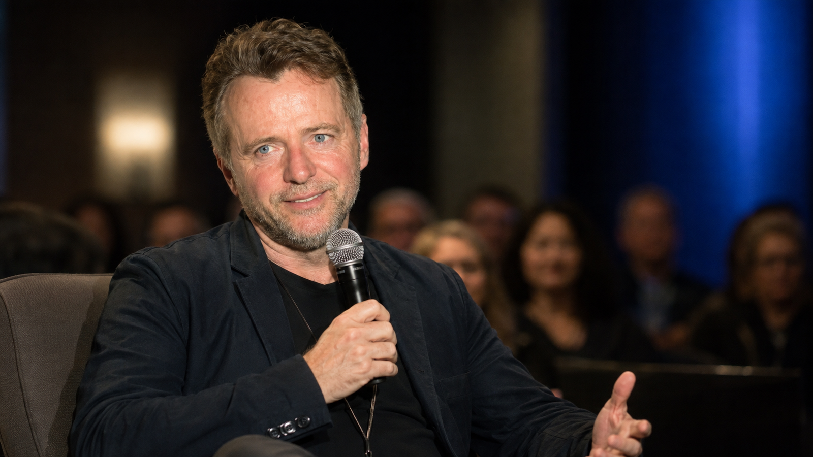 Aidan Quinn em conferência de cinema