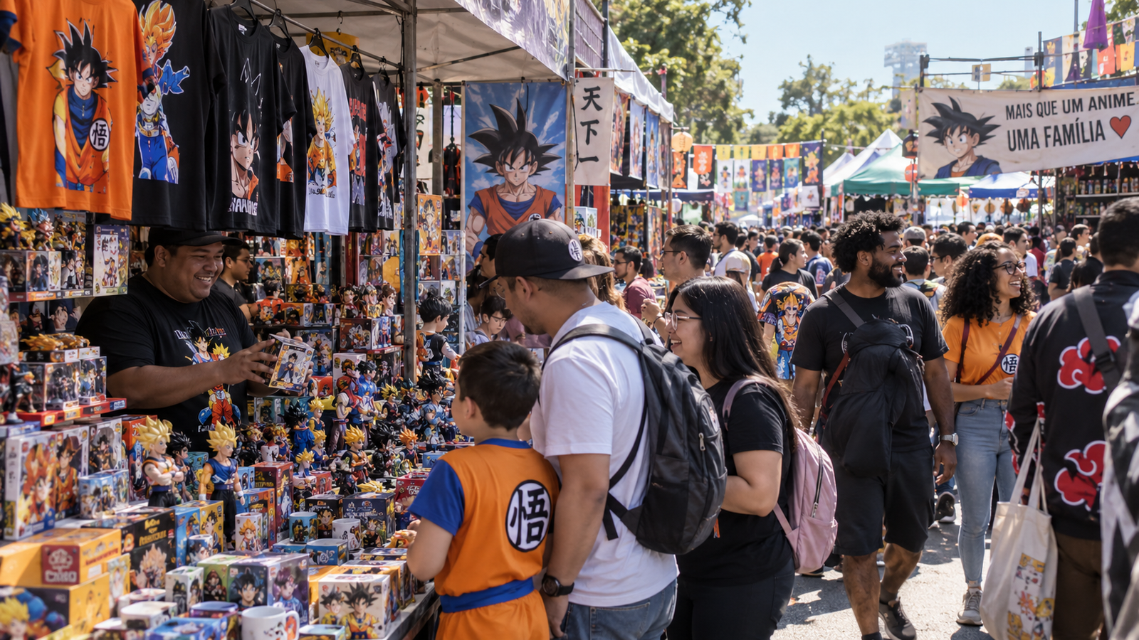 Mercado de produtos Dragon Ball