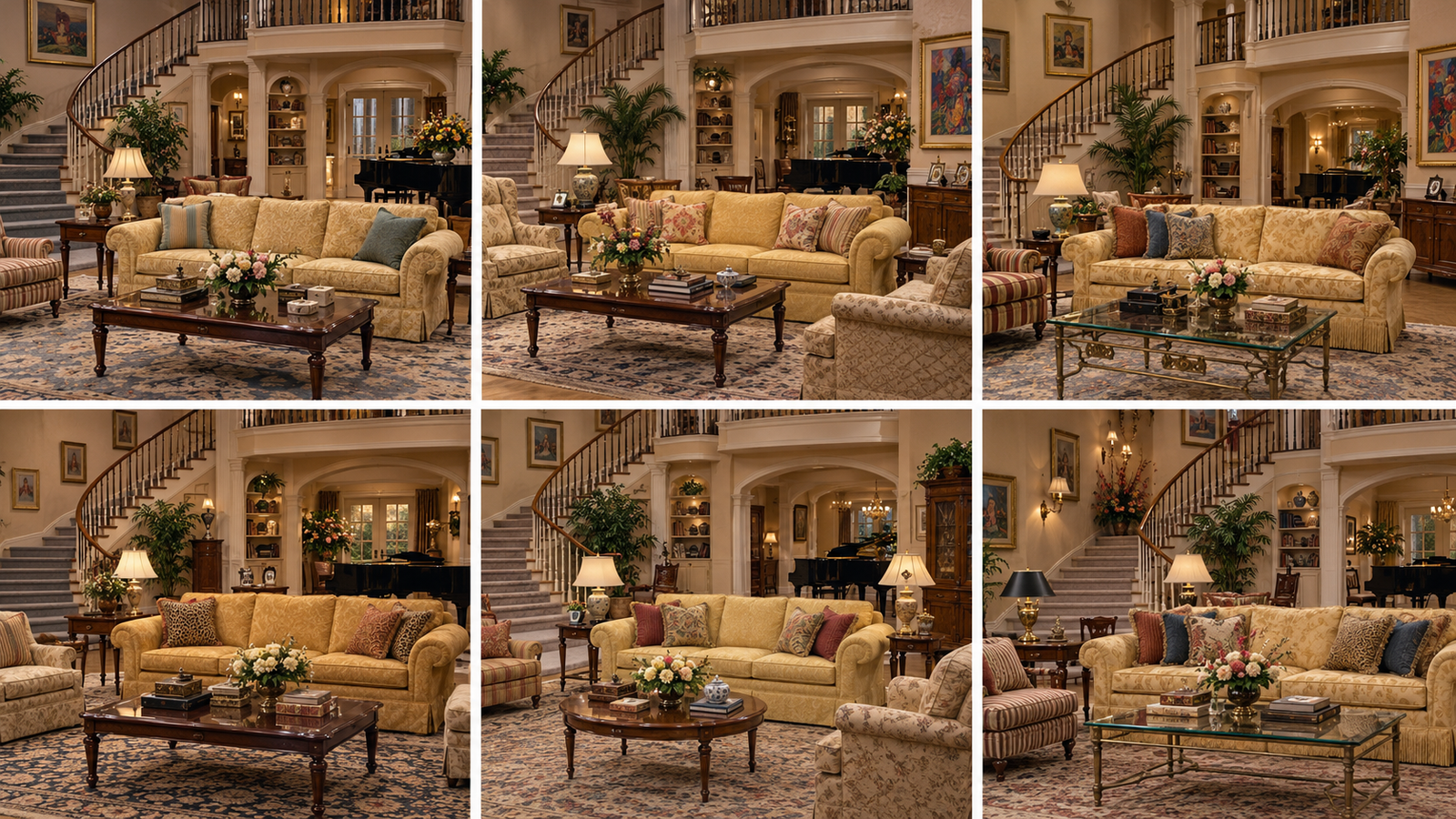 Evolução visual da mansão Banks e cenários de Um Maluco no Pedaço ao longo de todas as seis temporadas